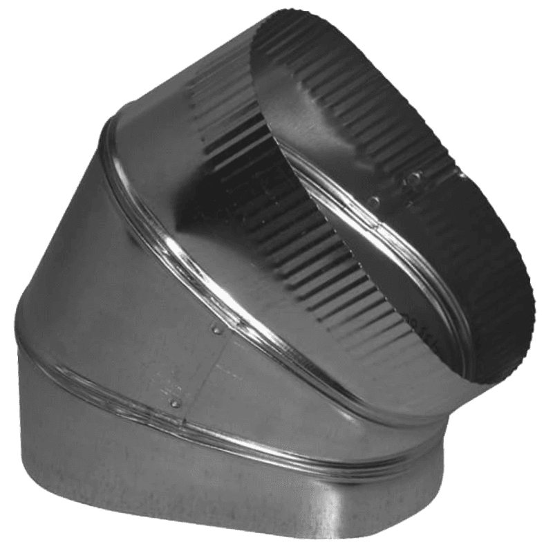 #432OV – Coude plat 45° ovale